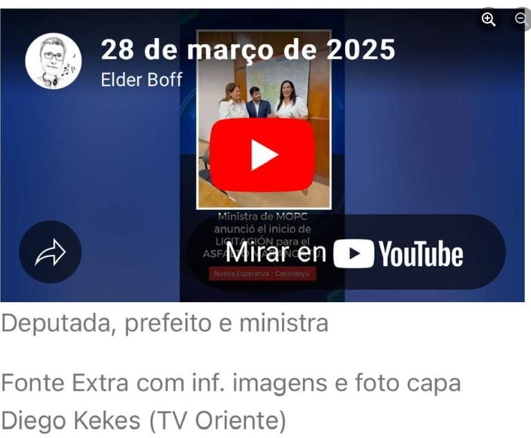 Repercute no Paraguai, matéria do Fonte Extra sobre novo asfalto. Até o presidente teve acesso