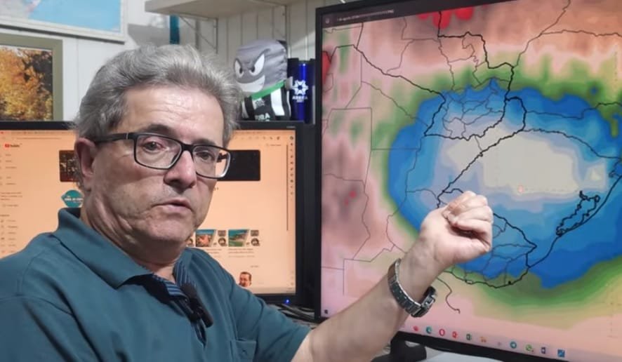 Famoso meteorologista de São Joaquim fala sobre massa polar entrando no Sul do Brasil. Cita Oeste do PR e PY! (Vídeo)