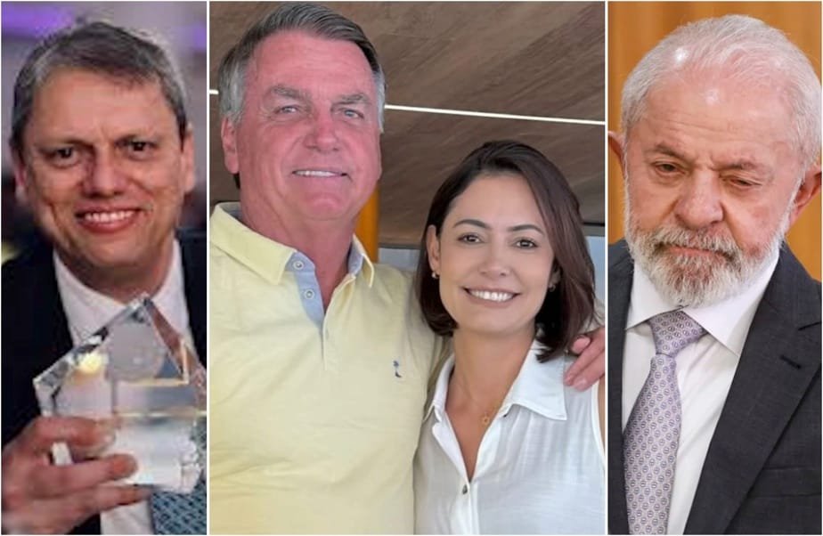 Lula perde para Bolsonaro em 1º turno e para Michelle e Tarcísio no 2º; e empata com Eduardo