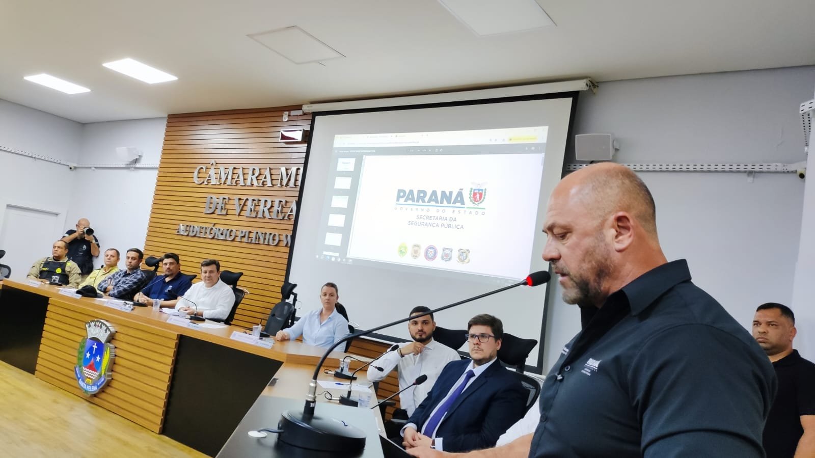 Visita do Secretário de Estado: SH terá base integrada de polícias