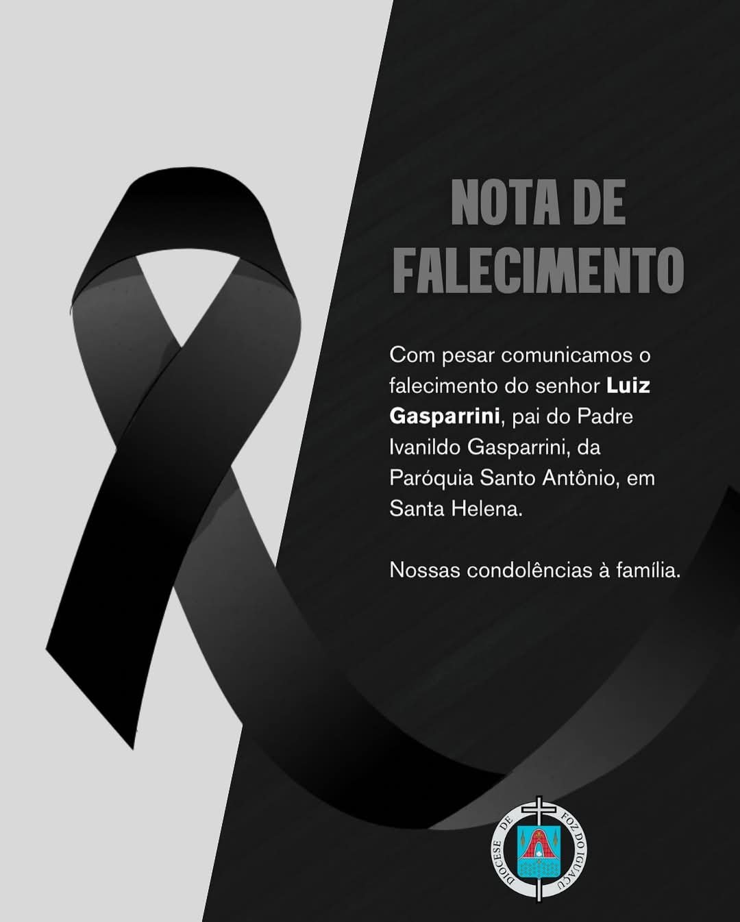 Falece pai de pároco de Santa Helena e irmão do fundador da Rede Super Itaipu