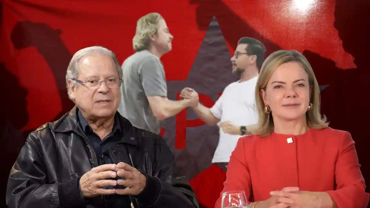 Zé e Zeca Dirceu, Gleisi e Chiorato (Fotomontagem  esmaelmorais.com)