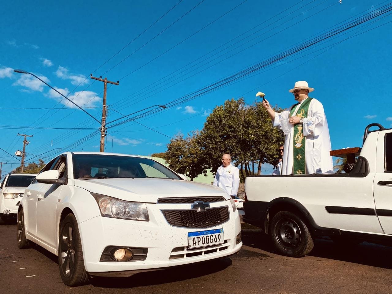 Festa de São Cristóvão no Bairro Baixada Amarela em SH tem bênção de veículos