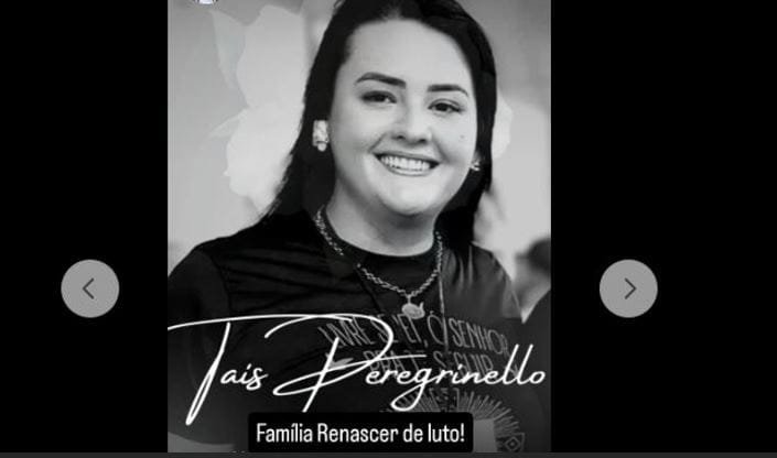 Falecimento de Tais Pelegrinello. Muitas pessoas expressando os sentimentos pela internet