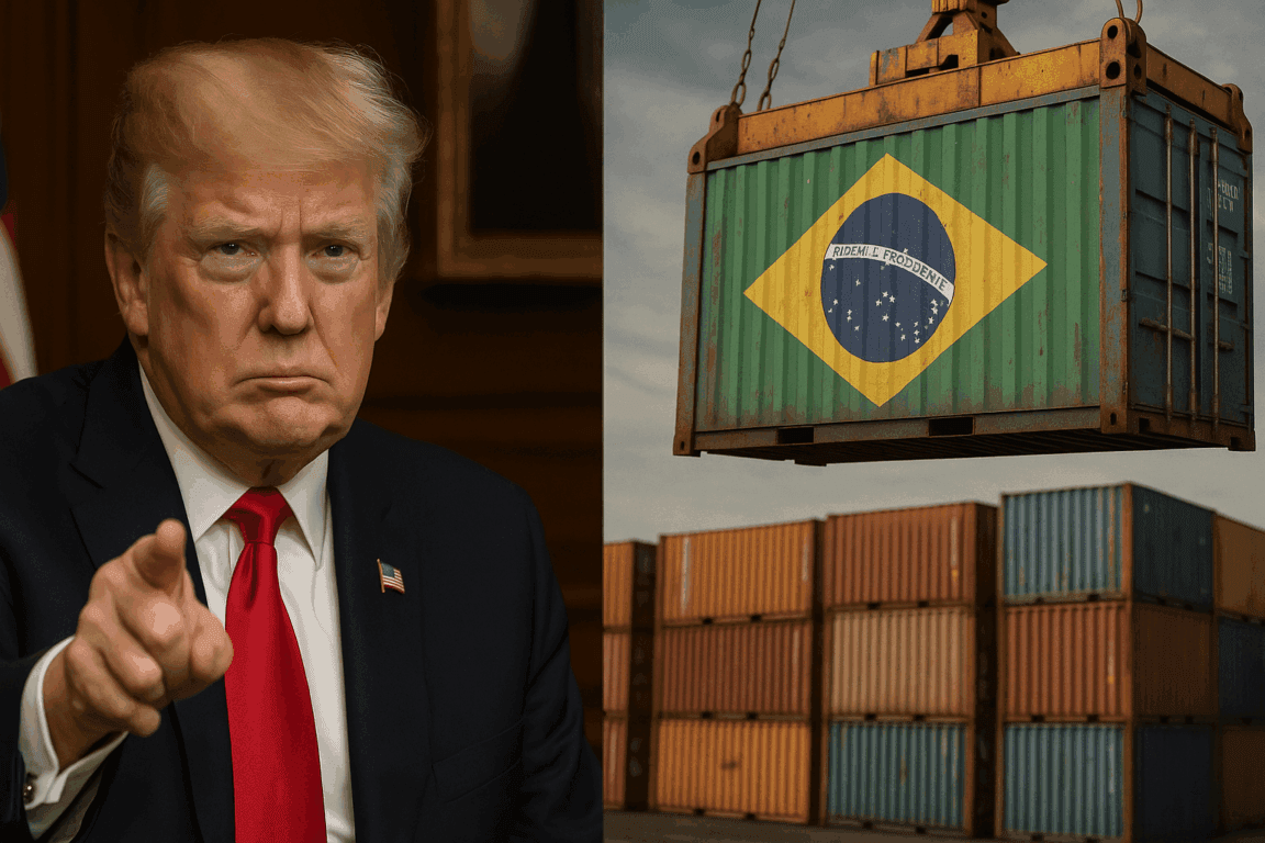 Elder na Fonte: Tarifaço de Trump que começou a valer nesta quarta, afeta mais os estados do sul do Brasil