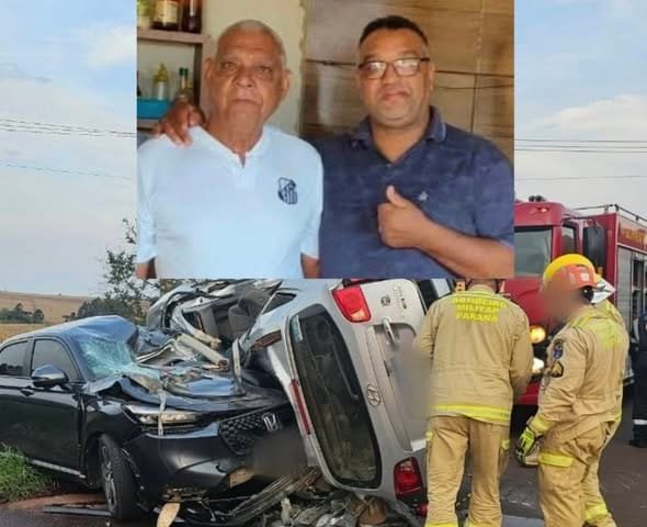 Identificados pai e filho que morreram em acidente em Toledo