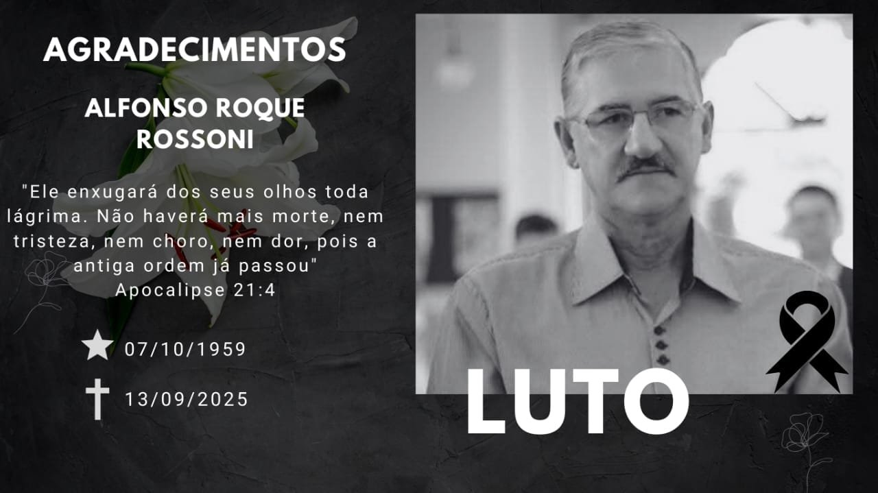 Nota de agradecimento e convite para Missa de 7º dia