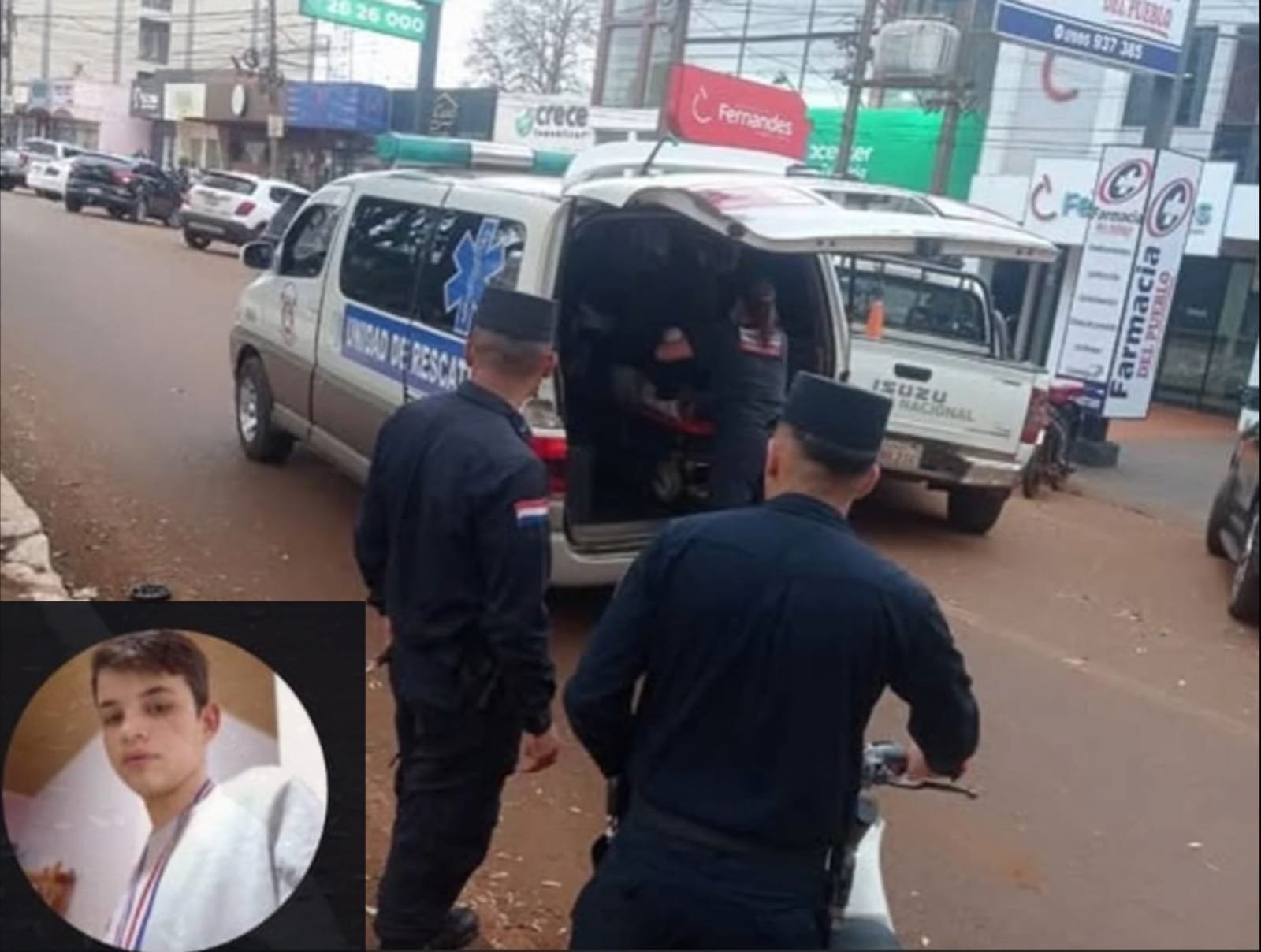 Menor brasileiro residente em Procópio no Paraguai, em frente a SH, falece de acidente de moto no PY