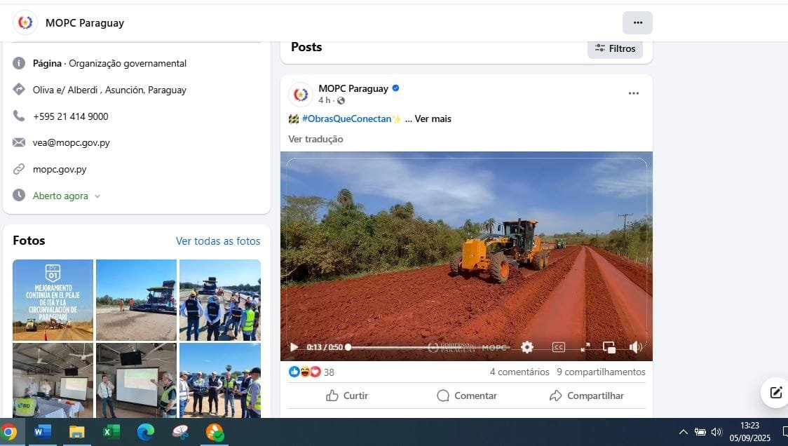 Gafe? Ministério de Obras do Paraguai faz propaganda nas redes sociais com música pornográfica brasileira