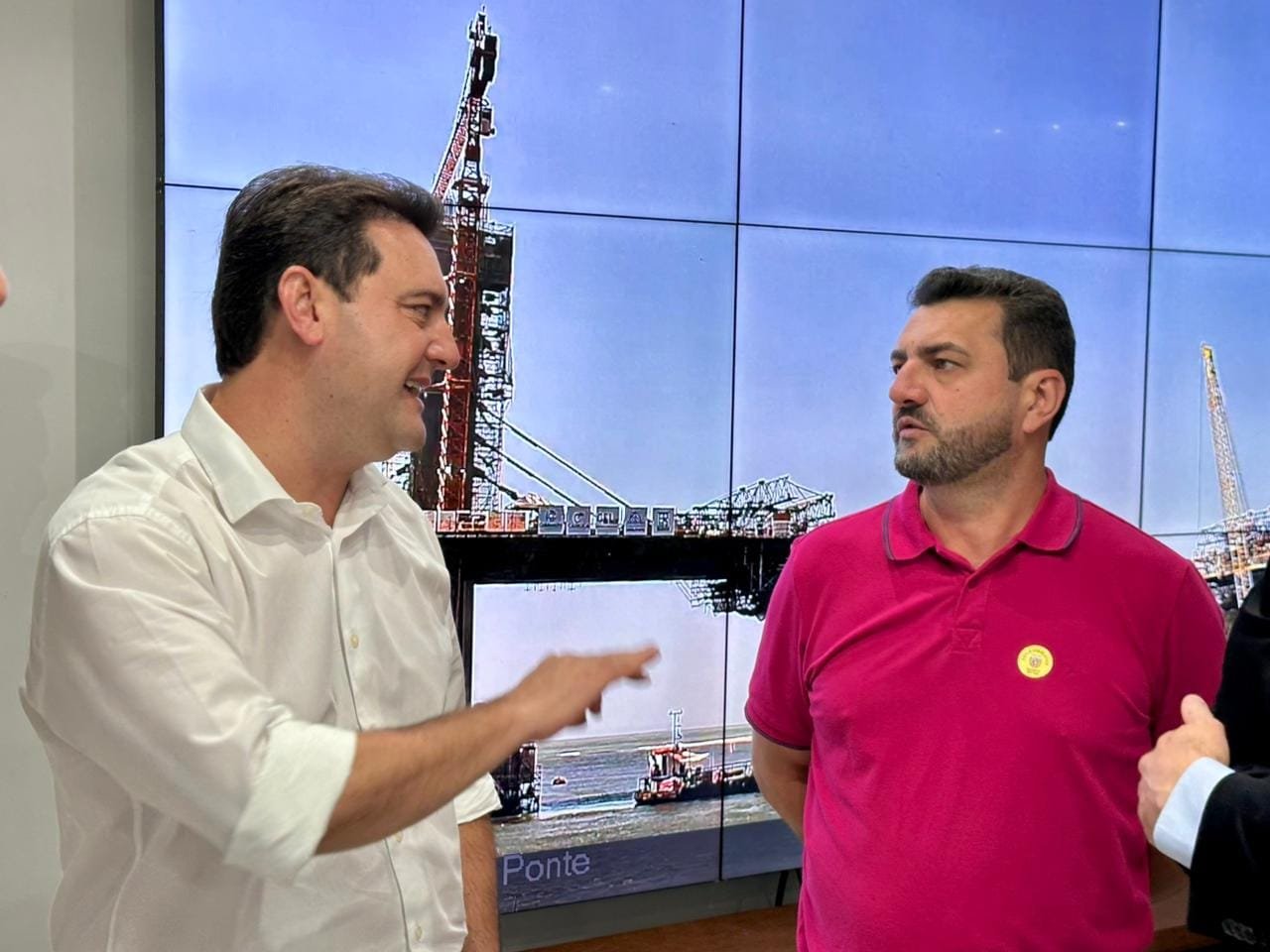 Prefeito Backes com o governador Ratinho Junior em busca de mais recursos nesta segunda