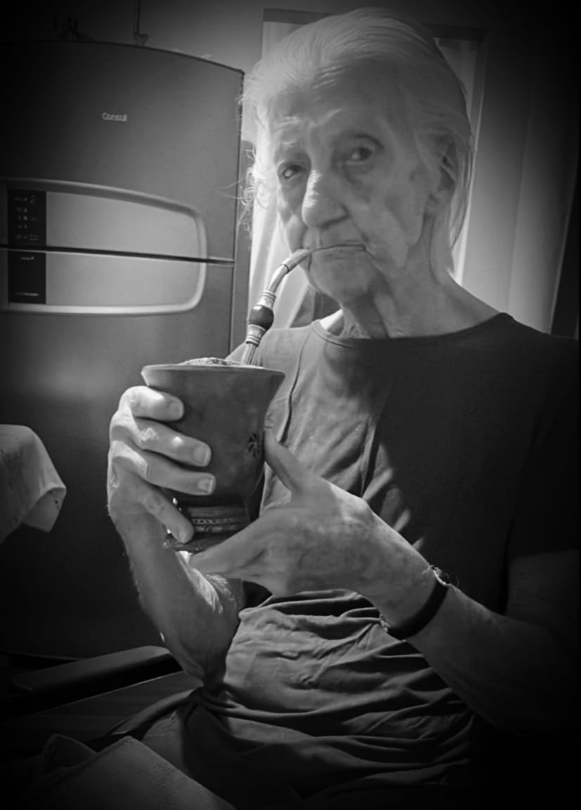 Faleceu a nona Bertuzzi moradora há 58 anos no interior de Santa Helena