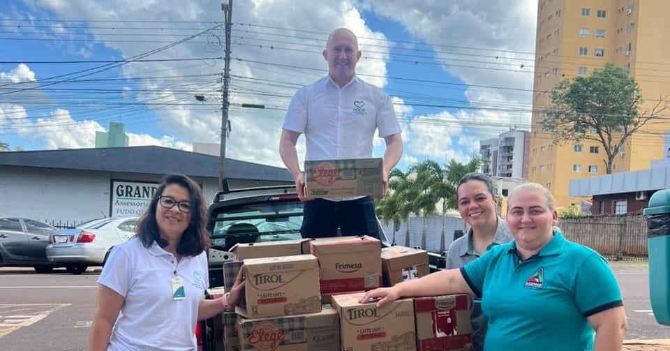 Mais de 800 litros de leite arrecadados na Oktoberfest de MCR, são repassados para entidades de saúde da região