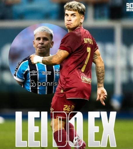 Soteldo duplica lei do ex e marca dois em derrota do Grêmio na Arena