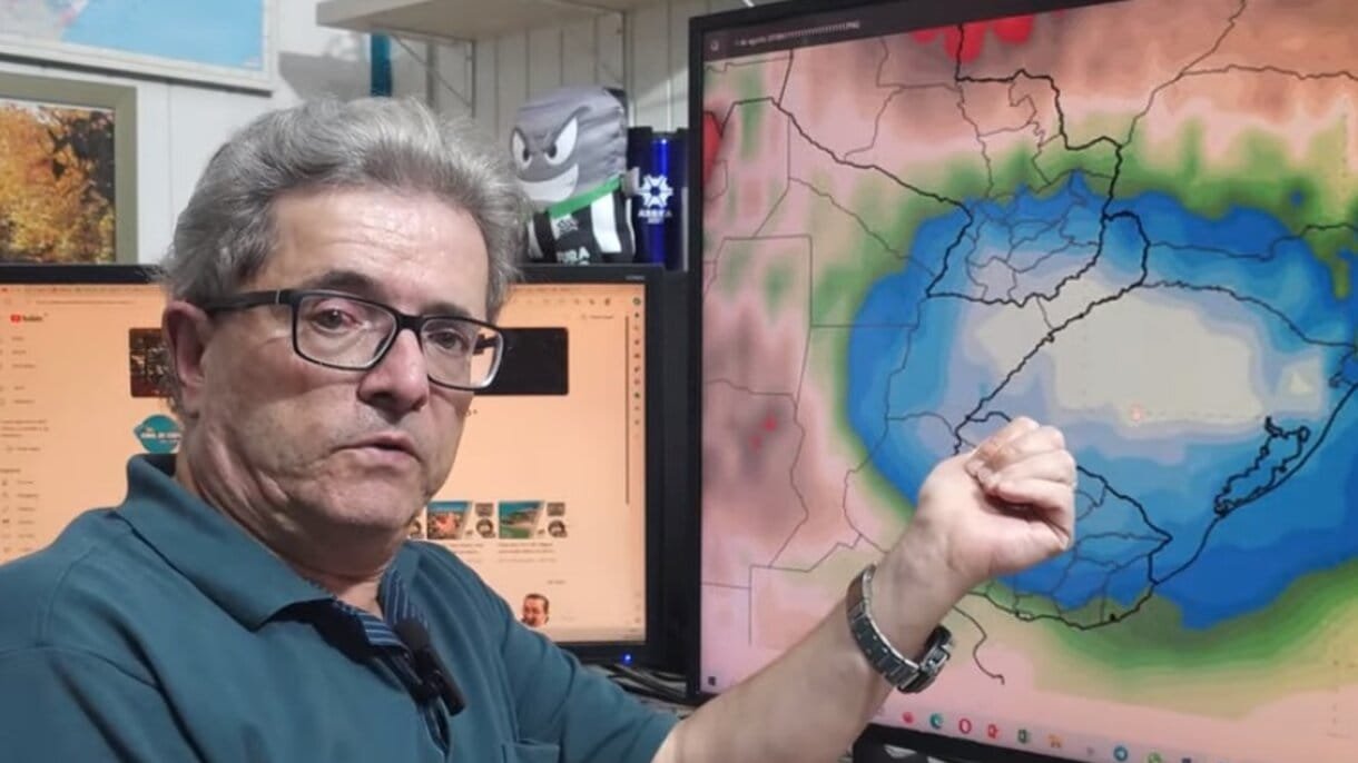 Um dos maiores meteorologistas do Brasil, direto de São Joaquim, dando as previsões para o país nos próximos dias (vídeo)