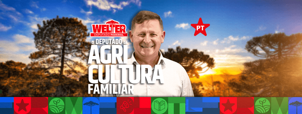 Deputado Federal Welter da Agricultura Familiar e sua mensagem de Natal e Ano Novo
