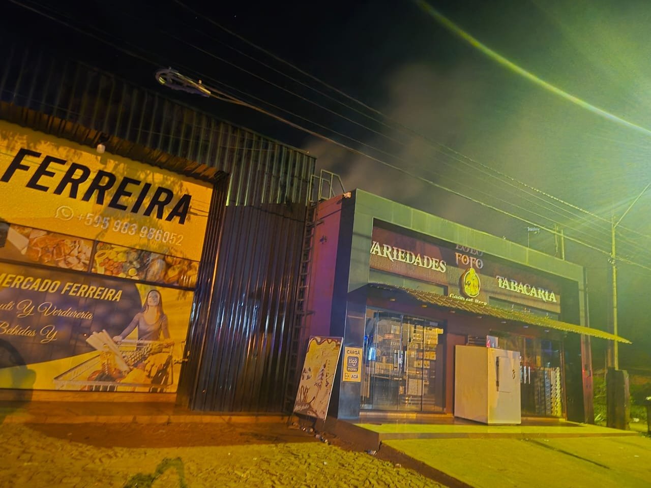 Incêndio em Supermercado de San Alberto no Paraguai, deixa grande prejuízo (vídeo)