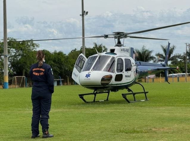 Mulher atropelada teve mesmo que ser transferida de helicóptero em SH
