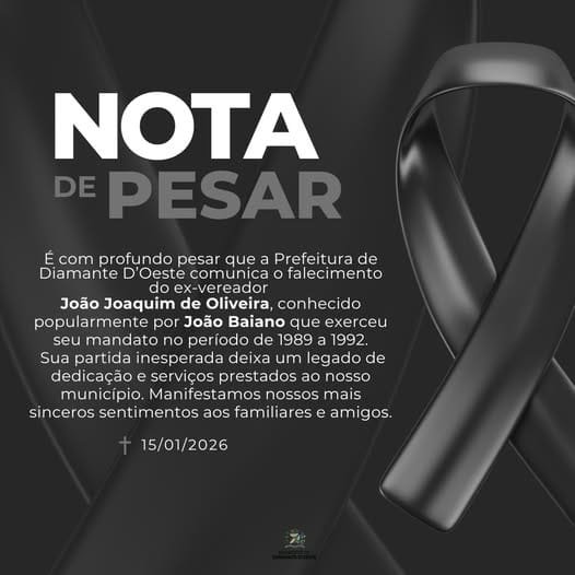 Prefeitura lamenta falecimento de ex-vereador João Baiano