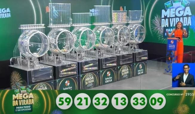 Mega da Virada R$ 1,09 bilhão: veja os números sorteados