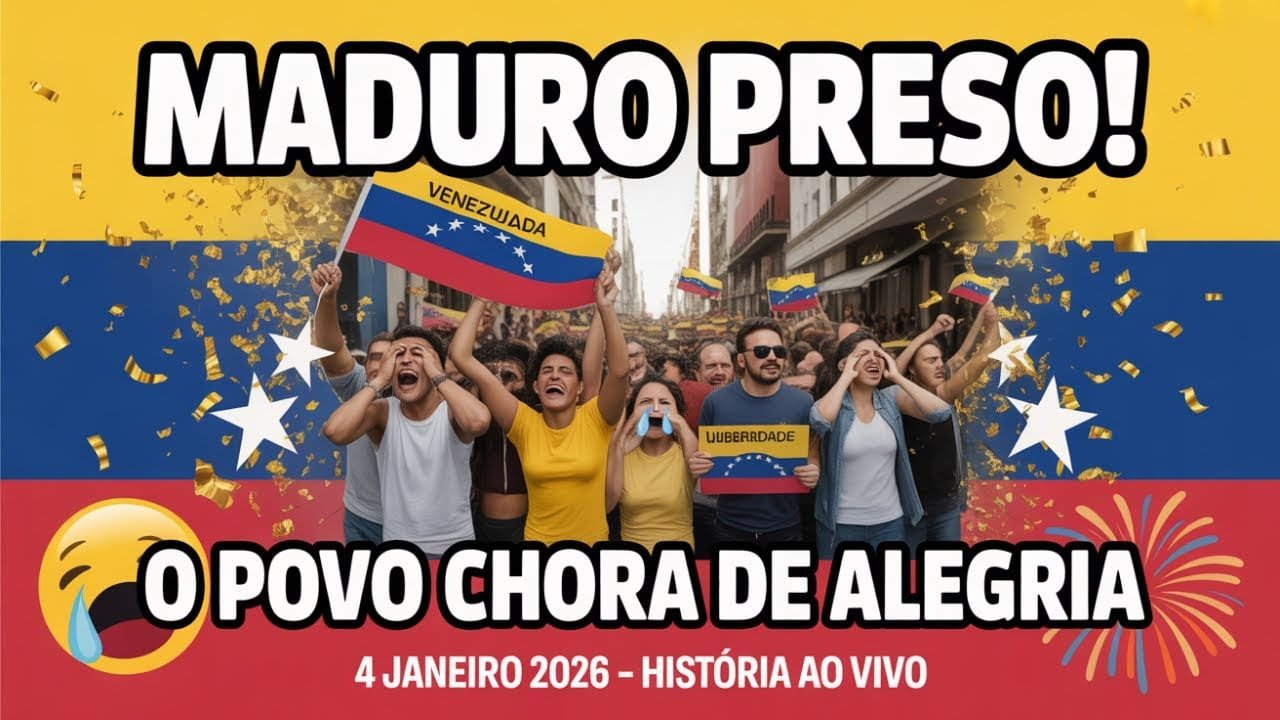 Maduro preso, Venezuela livre. Gracias, Trump!