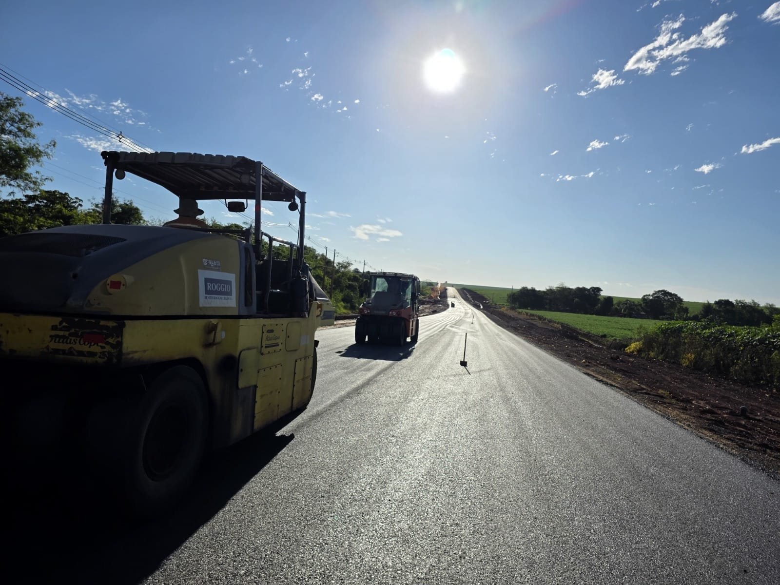Divulgado pelo Ministério de Obras do Paraguai, o atual estágio do asfalto de Porto Índio ao trevo de Itakyry