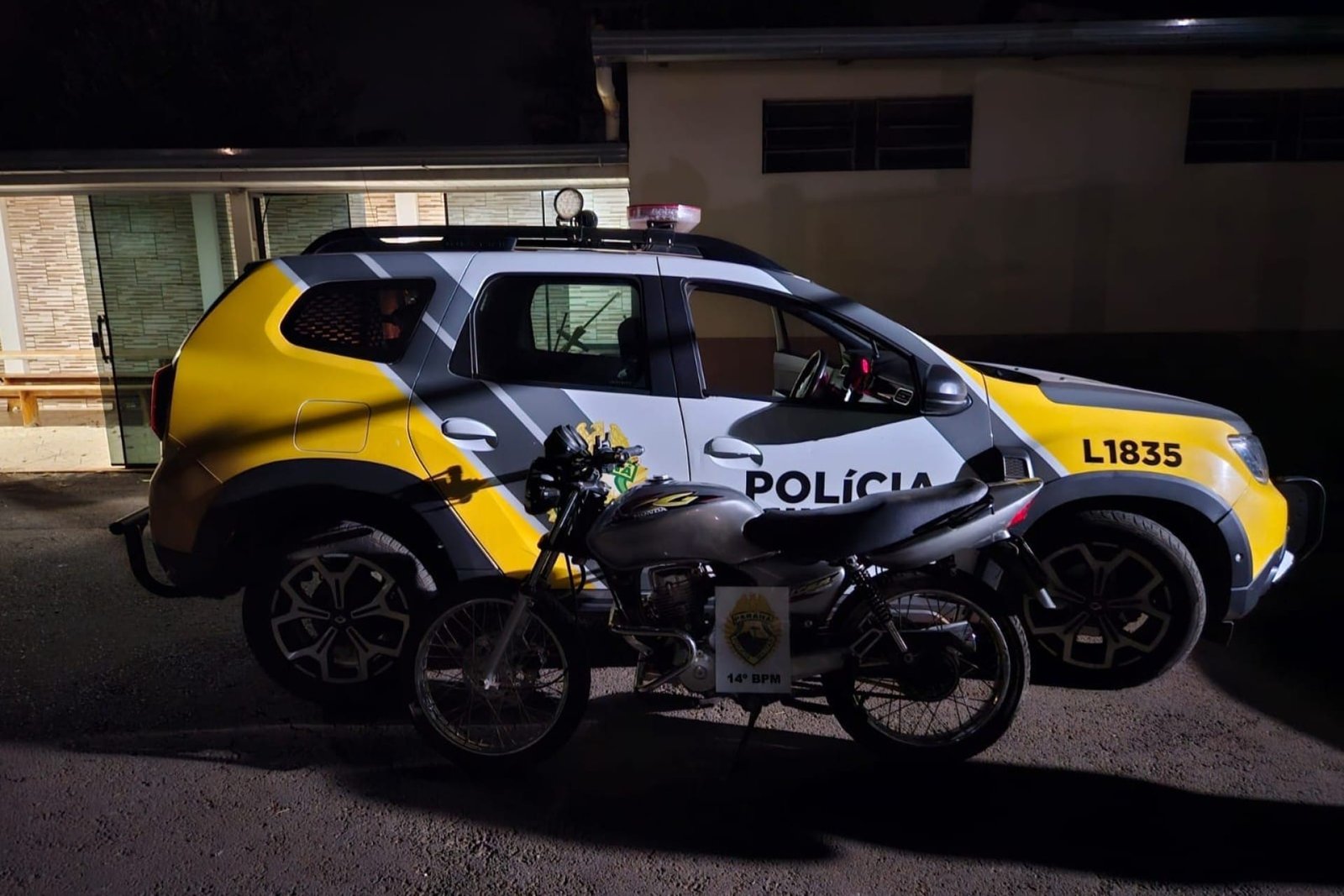 Polícia recupera moto tomada de assalto em Missal