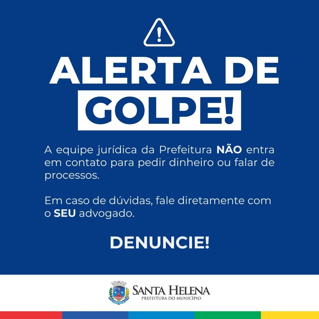 Se avolumam tentativas de golpe utilizando nomes de advogados de Santa Helena e região. Prefeitura faz alerta
