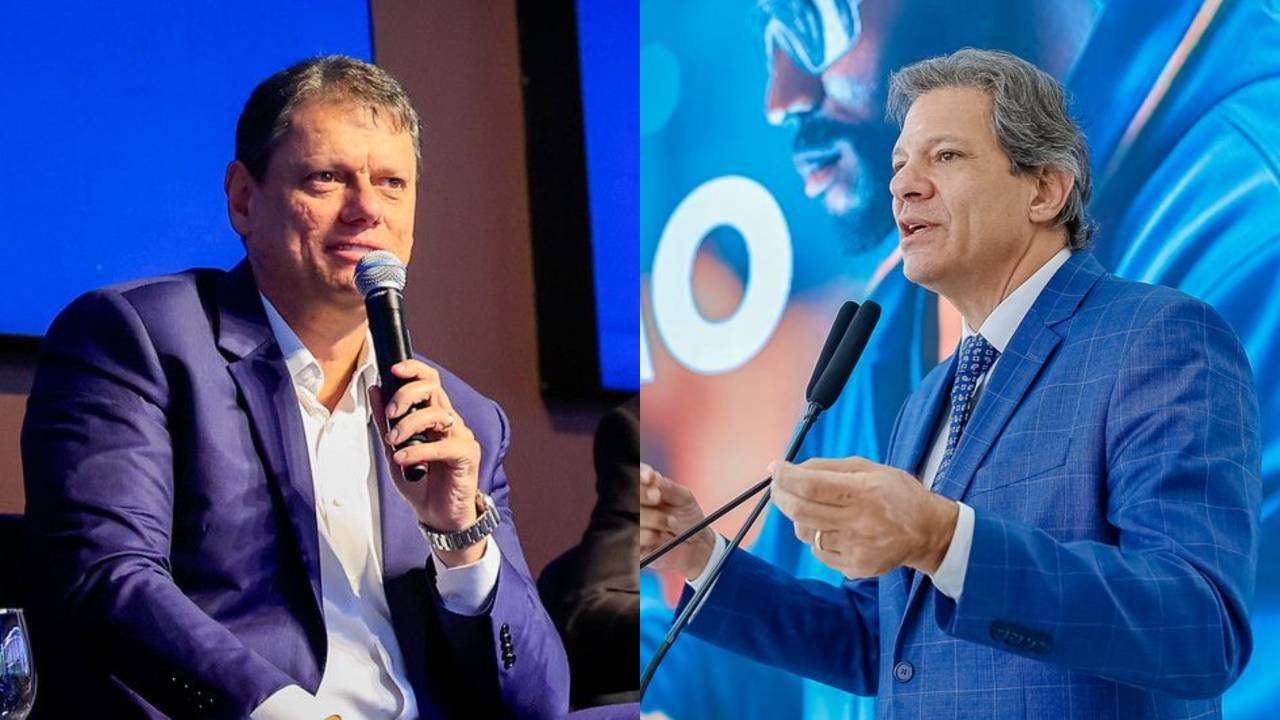 AtlasIntel/Estadão: Tarcísio supera Haddad com 10,3 pontos de vantagem em 2º turno em SP