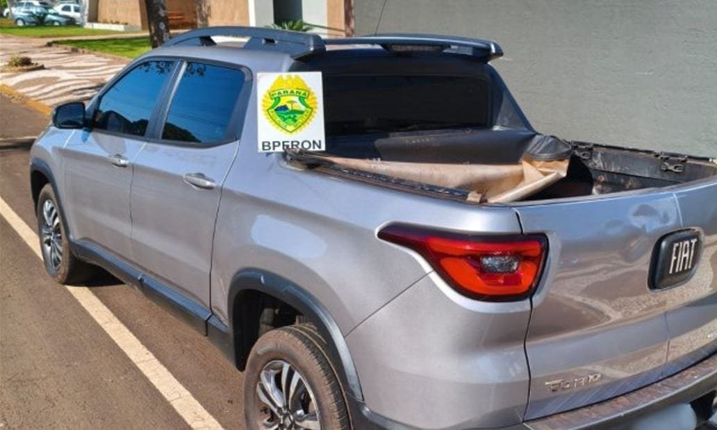Em SH, um preso, gasolina paraguaia, caminhonete, utilitário e rádios-comunicadores apreendidos!