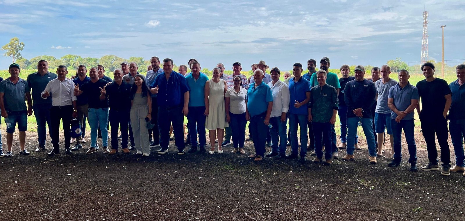 PY: Obras importantes! Senador Amarilla visita terrenos da futura subestação de energia de Mbaracayú e de hospital regional