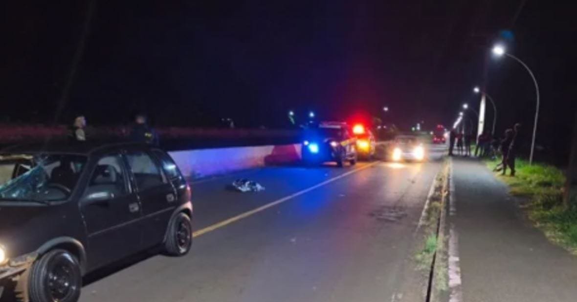 Atropelamento com vítima fatal entre MCR e Mercedes
