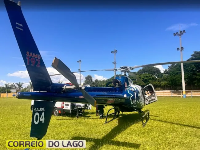 Santa-helenense sofre infarto e é transferido via aérea