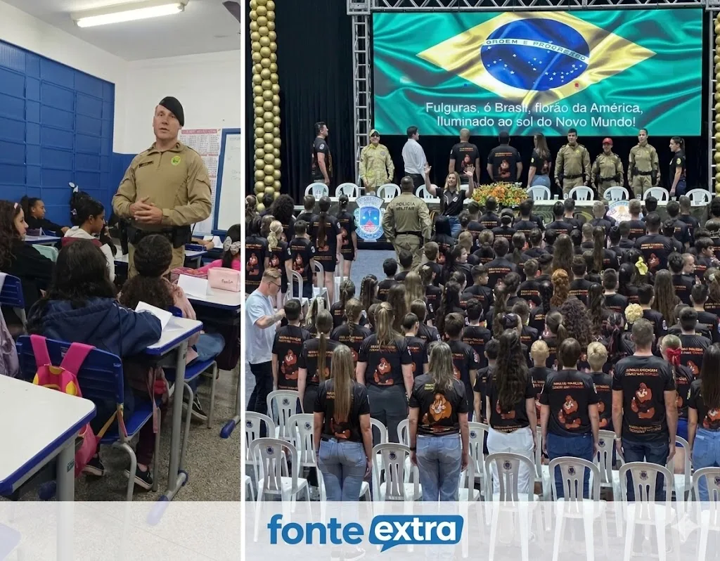 Se recuperando de acidente em Santa Helena, policial não vê a hora de voltar ao Proerd (vídeo)