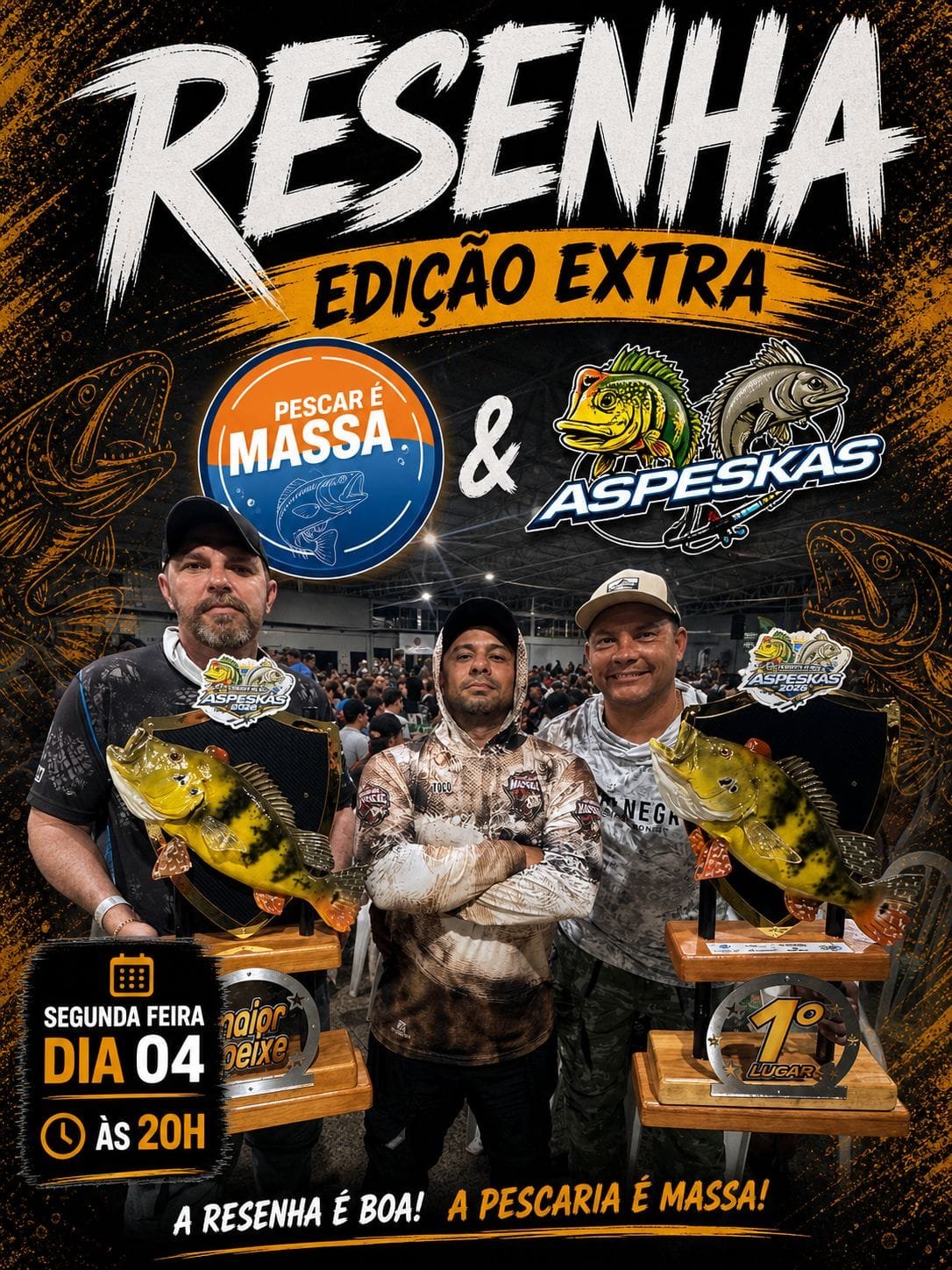 Assista ao vivo, um bate-papo especial sobre o 13º Torneio de Pesca Esportiva ao Tucunaré de Santa Helena!!!