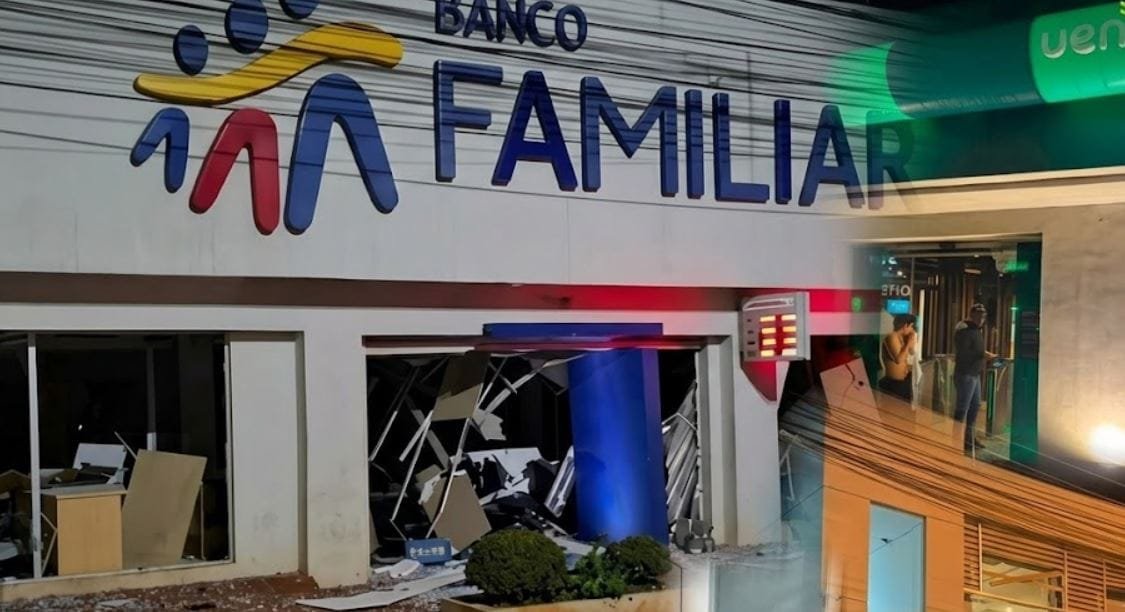MADRUGADA DE TERROR (vídeo): Megaquadrilha com fuzis e explosivos sitia Santa Rita, PY em assalto simultâneo “tipo comando” a quatro bancos