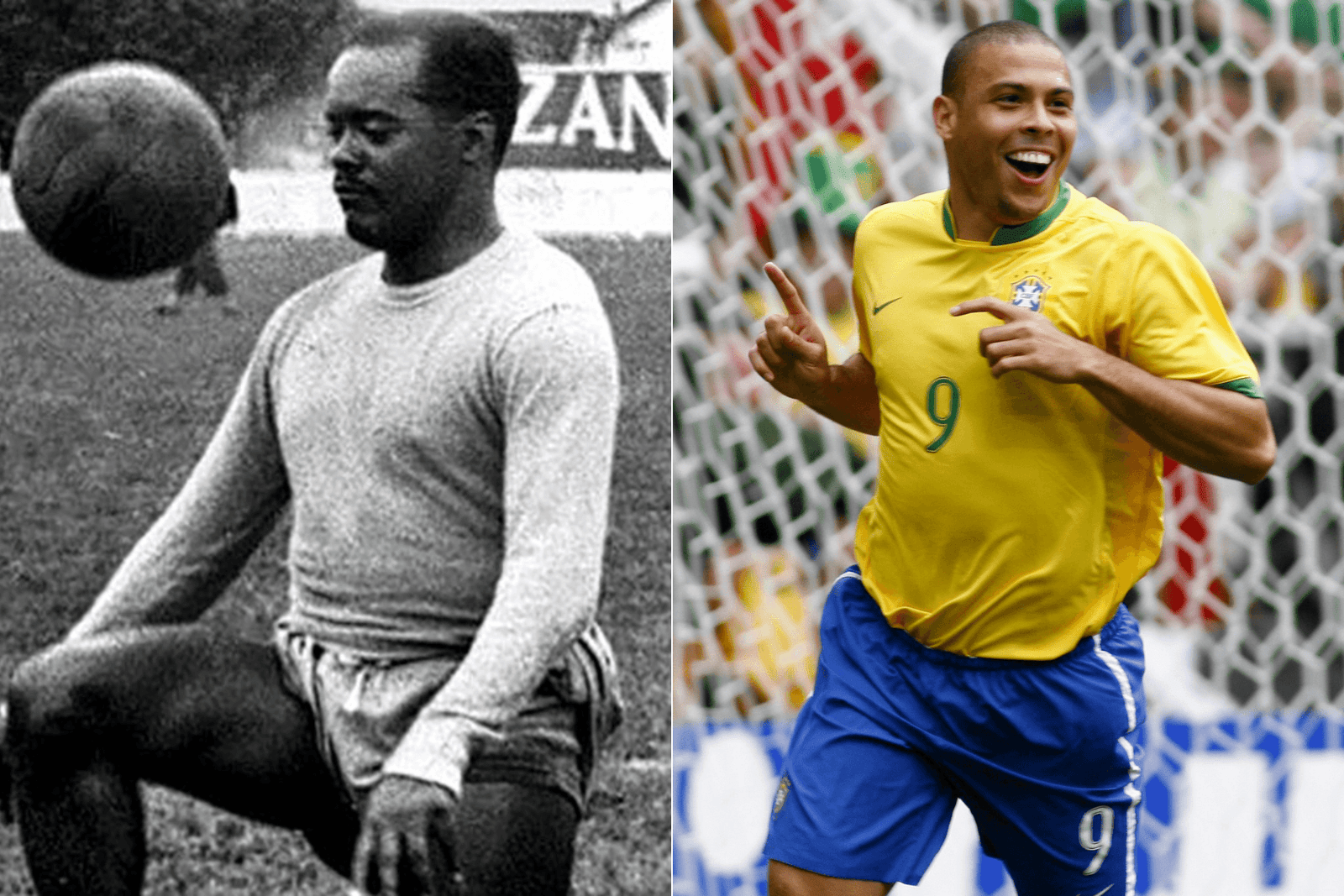 Os artilheiros do mata-mata! Leônidas da Silva e Ronaldo.