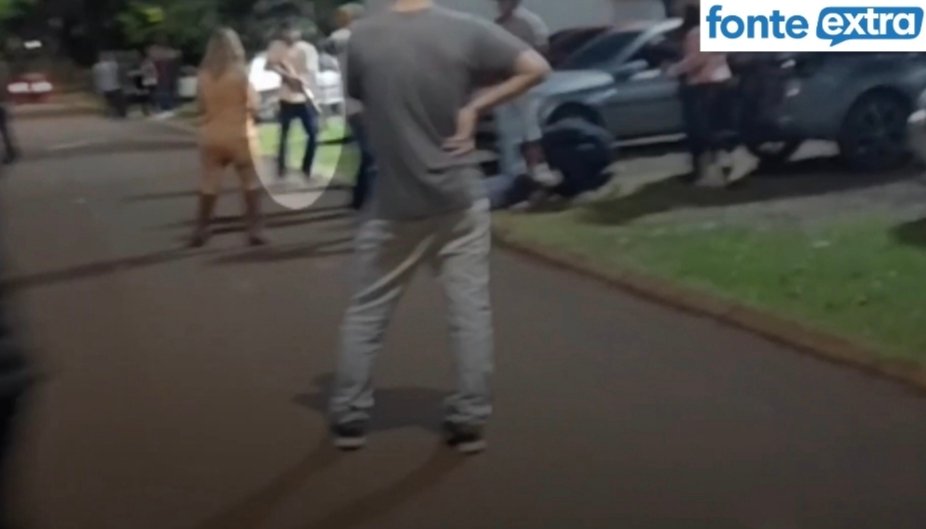 Vídeo flagra momento do homicídio em São Clemente, distrito de Santa Helena