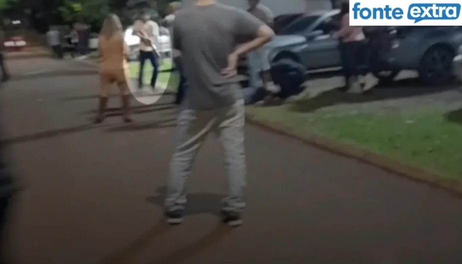 Vídeo flagra momento do homicídio em São Clemente, distrito de Santa Helena