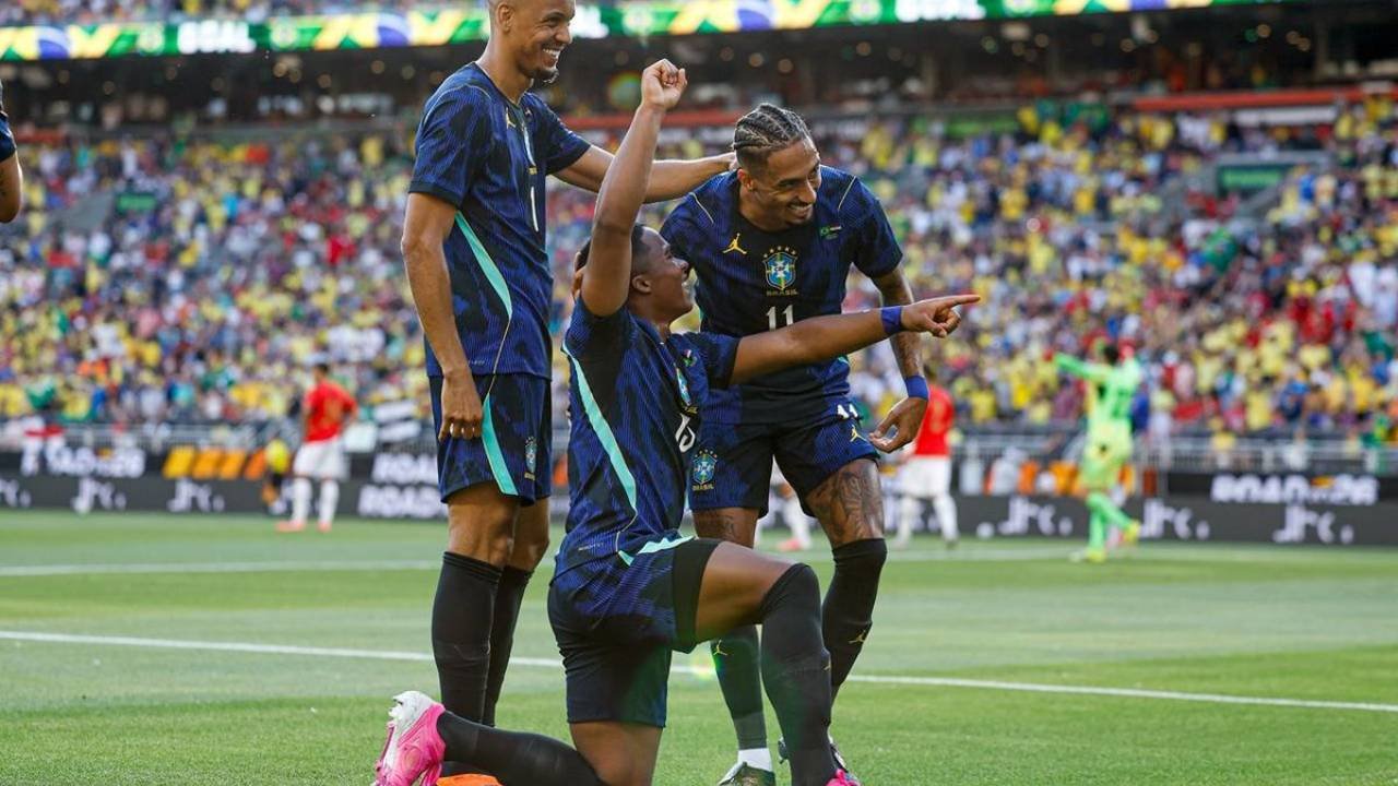 Brasil bate o Egito com Endrick decidindo último amistoso pré-Copa (veja os gols da Seleção)