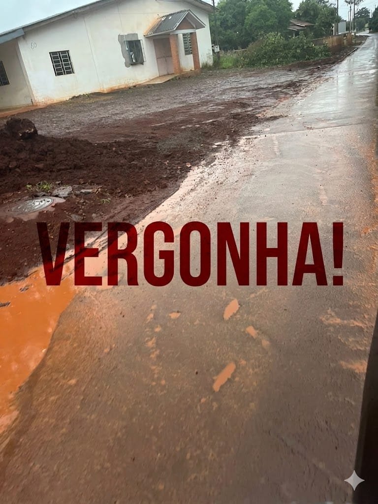 Alô Sanepar! Moradores do Alto Alegre clamam por socorro: Obra terceirizada da Sanepar vira pesadelo sem fim em Santa Helena