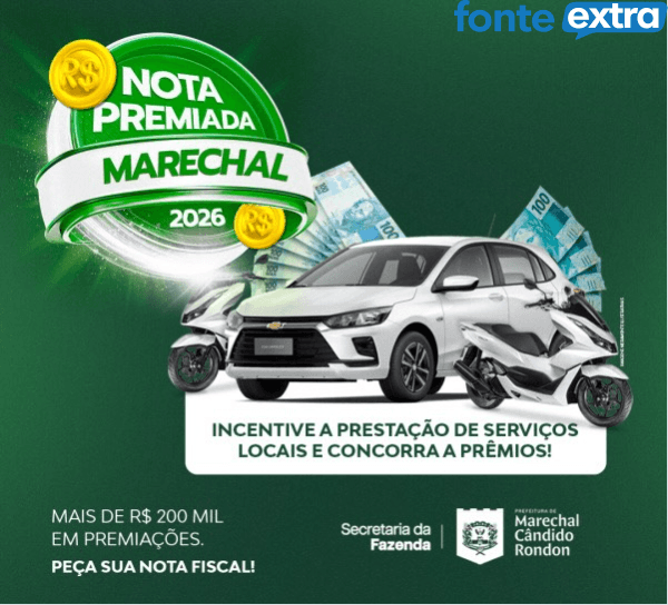 Nota Fiscal Premiada de Marechal Rondon sorteará scooter Honda PCX e prêmios em dinheiro no dia 25 de julho