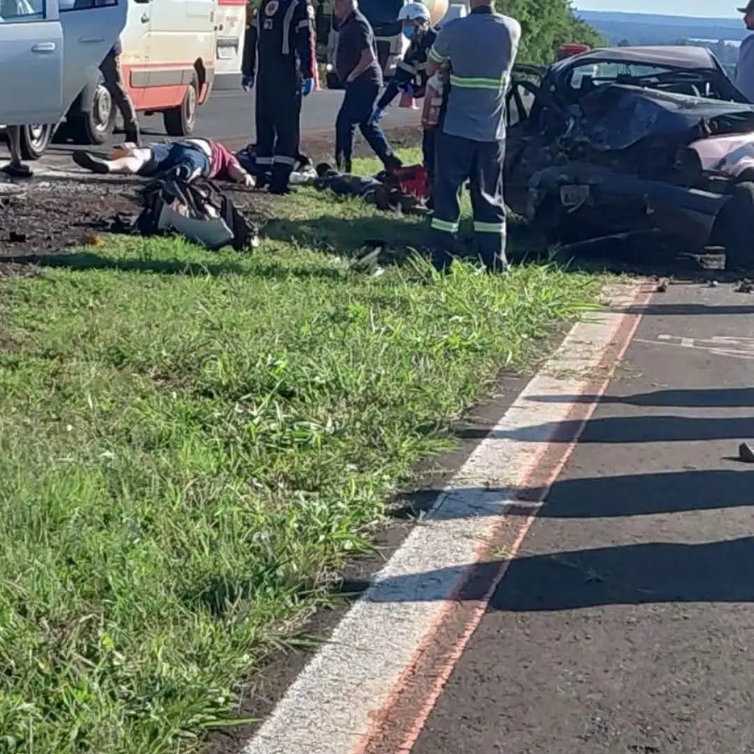 Identificada vítima de acidente em SH. Mulher transferida de helicóptero para Toledo