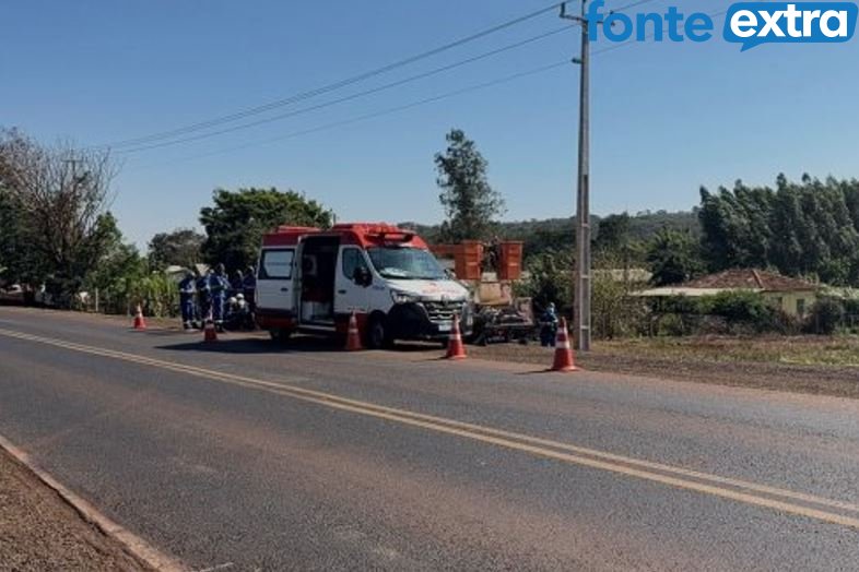Choque faz trabalhador cair de poste em Santa Helena (Atualização)