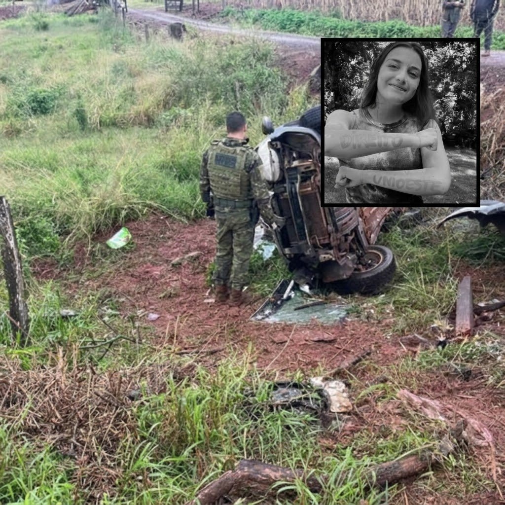 Identificada a estudante de direito de apenas 18 anos, vítima fatal do acidente em Dom Armando, Missal