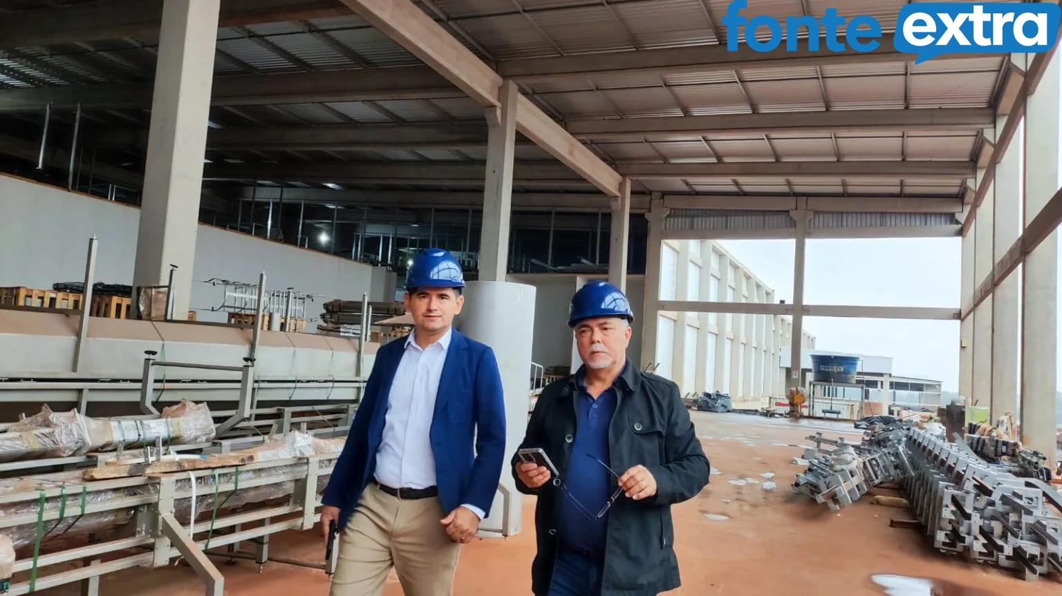 Candidato a prefeito de Mbaracayú visitou frigorífico em construção em Santa Helena (entrevistas)
