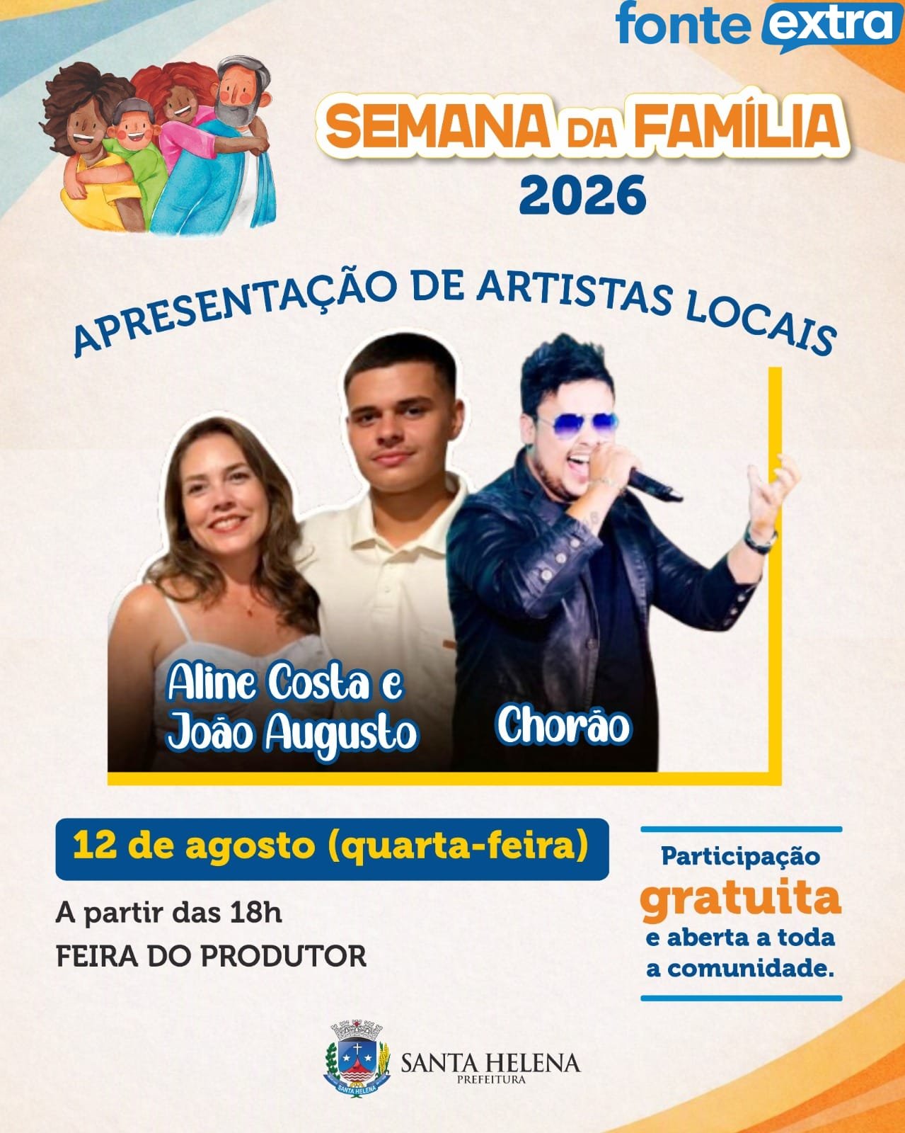 Artistas locais se apresentam na Feira do Produtor