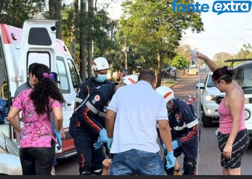 Acidente no perímetro urbano de SH neste sábado deixa três feridos