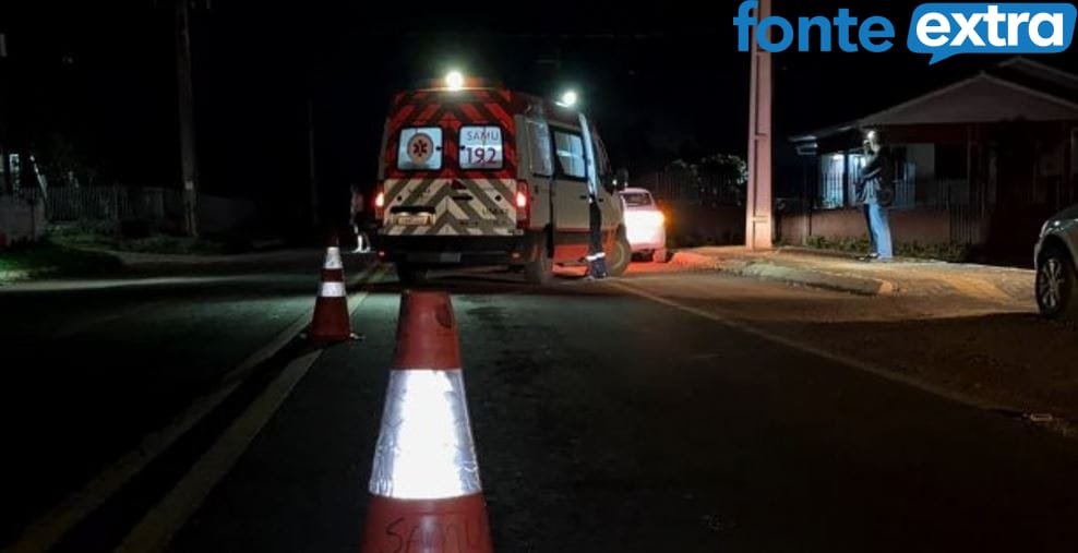 Noite de sábado registra forte impacto entre veículos no interior de Santa Helena