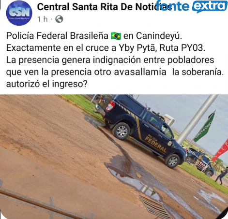 Paraguaios questionam presença da PF em Canindeyú, PY