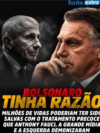 Verdades sobre o Covid que devolvem luz ao que dizia Bolsonaro. O silêncio de Fauci